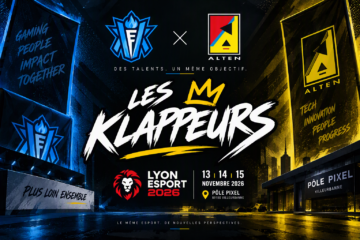 Klanik Esport et ALTEN unissent leurs forces pour participer à la Lyon Esport 2026 sous une même bannière : Les Klappeurs. Rendez-vous les 13, 14 et 15 novembre au Pôle Pixel.